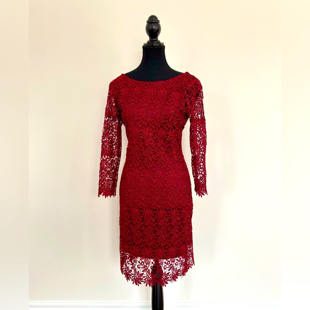 Akita Red Lace Dress